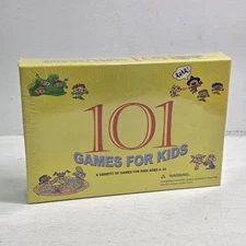 101 Games for Kids Board Card Various Indoor Outdoor Game 2008 New Sealed!