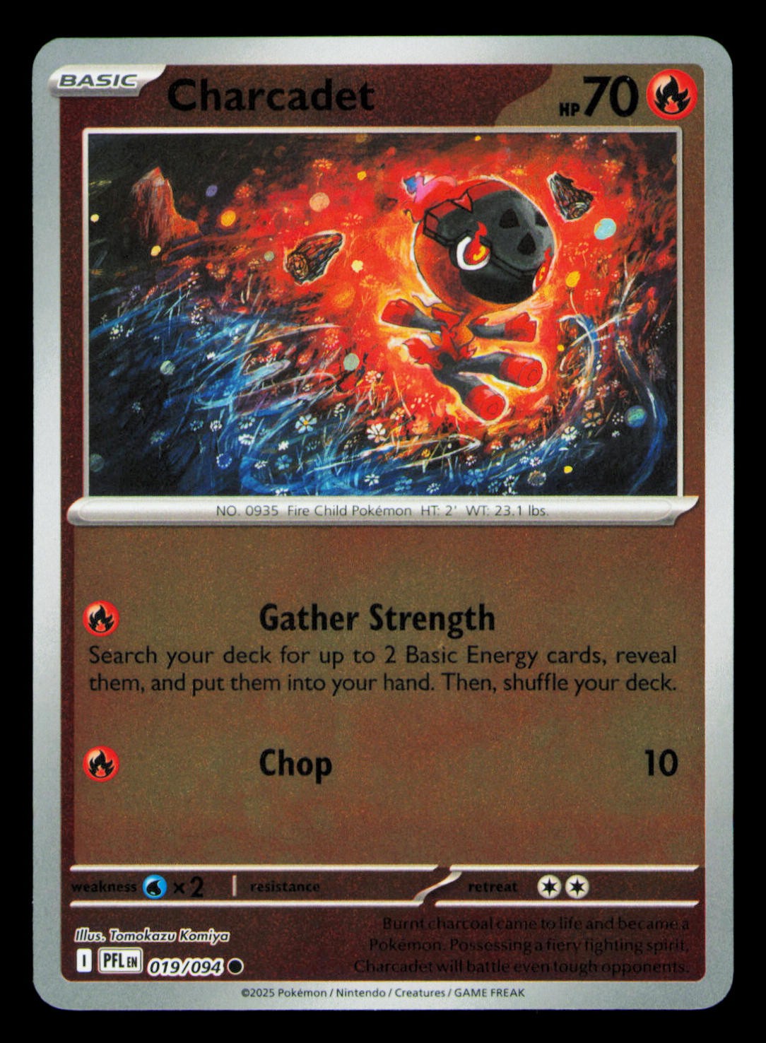 Charcadet Reverse Holofoil Common ME02: Phantasmal Flames 019/094 NM
