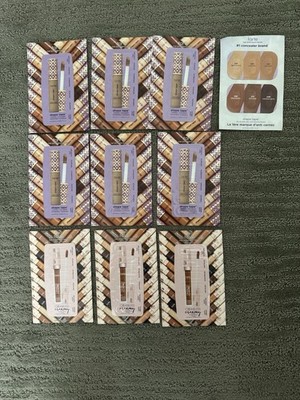 Tarte Shape Tape & Creaseless Creamy Concealer Lot   10pc Card Samples NEW