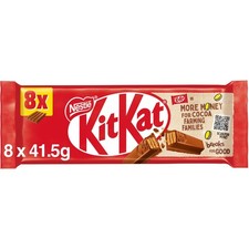 Kit Kat 4 Finger Milk Chocolate Bar Bumper Multipack, 8 x 41.5g