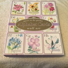 eeBoo Alphabet Flash Cards Wall Art Fairies in the Garden Full Set Unused In Box