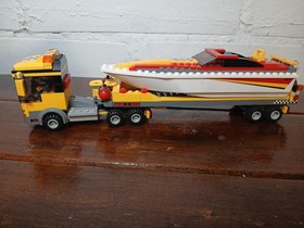 LEGO City: Power Boat Transporter (4643) Complete Retired Set