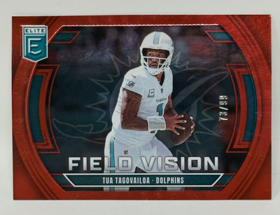 2025 Panini Donruss Elite - Field Vision Tua Tagovailoa #1 Red /99