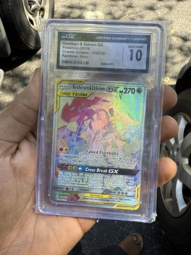 Reshiram & Zekrom-GX graded CGC 10 for sale on eBay