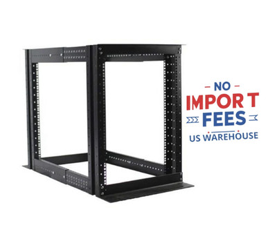 Raising Electronics 15U 4 Post 19'' Open Frame Server Rack Adjustable Depth