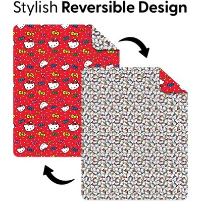 Hello Kitty Rainbow Bows Adults Lightweight Throw