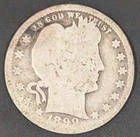An Early Silver Barber Quarter from 1899!