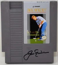 Jack Nicklaus Signed Nintendo NES Golf Video Game Greatest 18 Holes PSA/DNA