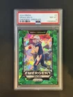 2024 Panini Prizm Green Cracked Ice Emergent Drake Maye PSA 8