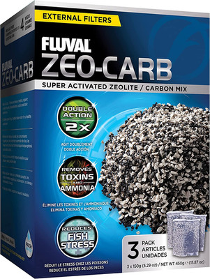 Zeo-Carb, Chemical Filter Media for Freshwater Aquariums, 150-Gram Nylon Bags, A