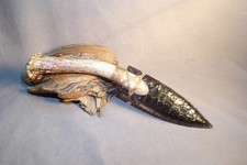 Midnight Lace and Red Obsidian Fox Ear Knife ...