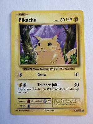 Pikachu 35/108 XY Evolutions Regular Common Near Mint NM