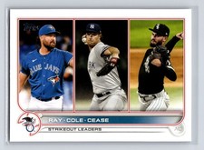 2022 Topps - Robbie Ray, Gerrit Cole, Dylan Cease #138 LL