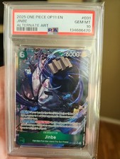 One Piece OP 11-031 EN JINBE ALTERNATIVE ART PSA GEM MT 10