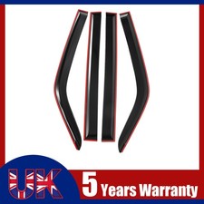 FOR MITSUBISHI SHOGUN PAJERO V97 2007-2015 BLACK WIND Sun Wind Deflectors
