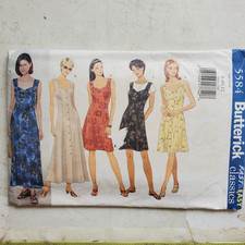 Vtg Butterick Pattern 5584 Dress Close-Fittin...