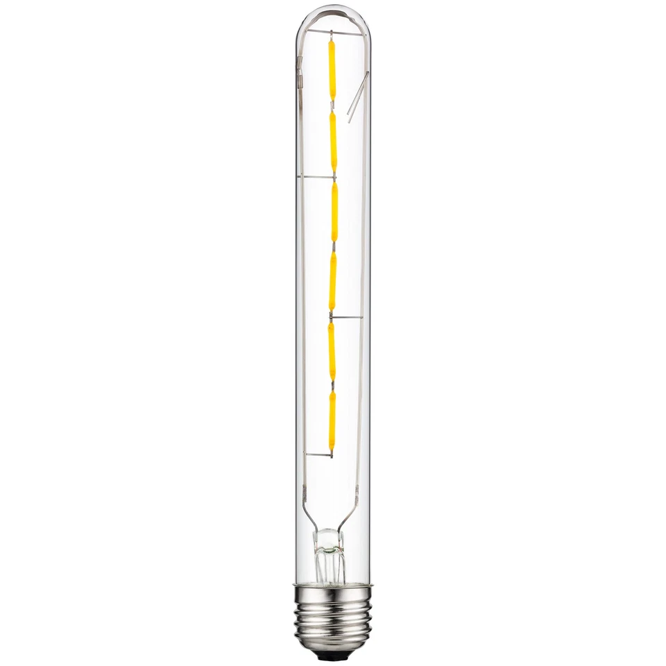 LED Filament T8 Light Bulb 5W, 40W, 430LM, E26, 214 mm, 2200K, 6 Count - Image 2 of 2