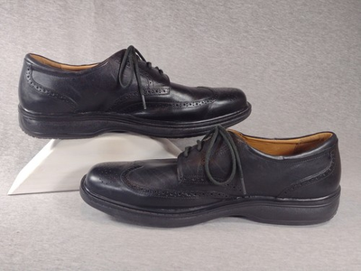 #ad Dr. Comfort Pressure Relief Long Wing Brogue Derby Dress Shoes Men#x27;s 15 W Black $46.50