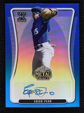 2020 Leaf Metal Draft Blue Rainbow 18/35 Erick Pena #BA-EP1 Auto 0c3e