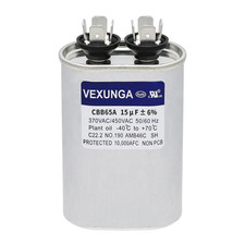 15uF 370/440VAC 50/60Hz Oval Run Start Capacitor 15 MFD 370V/440V Air Conditi...