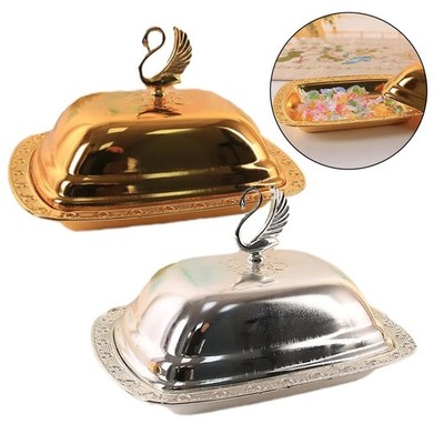 Lebensmittelbeh?lter Tablett Serviertablett Butterschalenschale Deckel