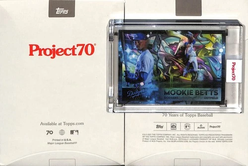 2021 TOPPS PROJECT 70 #403 1960 MOOKIE BETTS - LOS ANGELES DODGERS - MIKAEL B.