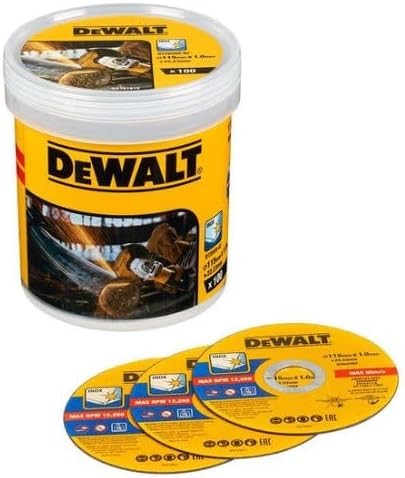 DeWalt DT20599-QZ Dischi Taglio Smerigliatrice 115x1mm INOX 100pz Metallo