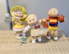 Lot of 3 Original Vintage Cabbage Patch Kids Miniature PVC Poseable Figures 1984