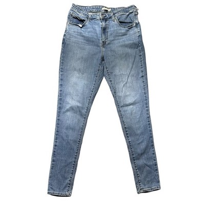 Levis Womens 32x30 721 High Rise Skinny Jeans Blue Stretch Waterless EUC