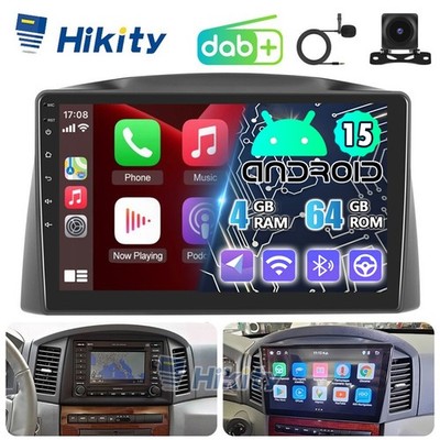 DAB+ 4+64GB Carplay Android Radio GPS +KAM Für Jeep Grand Cherokee WH,WK 2005-07