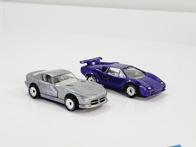 Matchbox Dodge Viper GTS & Lamborghini Countach Real Riders 