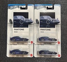 2026 Hot Wheels Nissan Fairlady Z, SILVER SERIES PANTONE, Vibrant Blue Lot Of 4