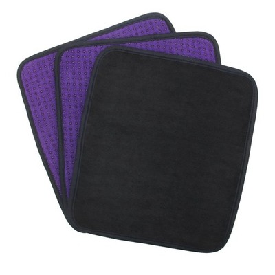 Anglekai 3 Pack Bowling Ball Towels, 10'' x 8'' Microfiber Small, Purple