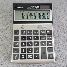 Canon HS-1200TCG 12-stelliger Taschenrechner Solar Dual Powered großes LCD-Display Steuer