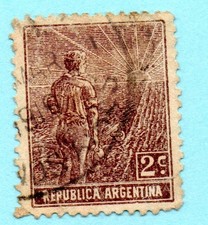 TIMBRE ARGENTINE 1911/1913  FERMIER SC N° 181
