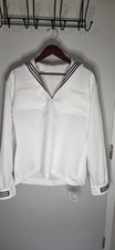 44L US NAVY LADIES/MEN'S WHITE JUMPER TOP CRACKERJACK SAILOR UNIFORM