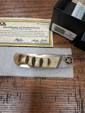 Buck 500 Duke Ram Horn Brass Star Bolster 2008 Limited Edition Buck 500 Duke Ram Horn Brass Star Bolster 2008 Limited Edition