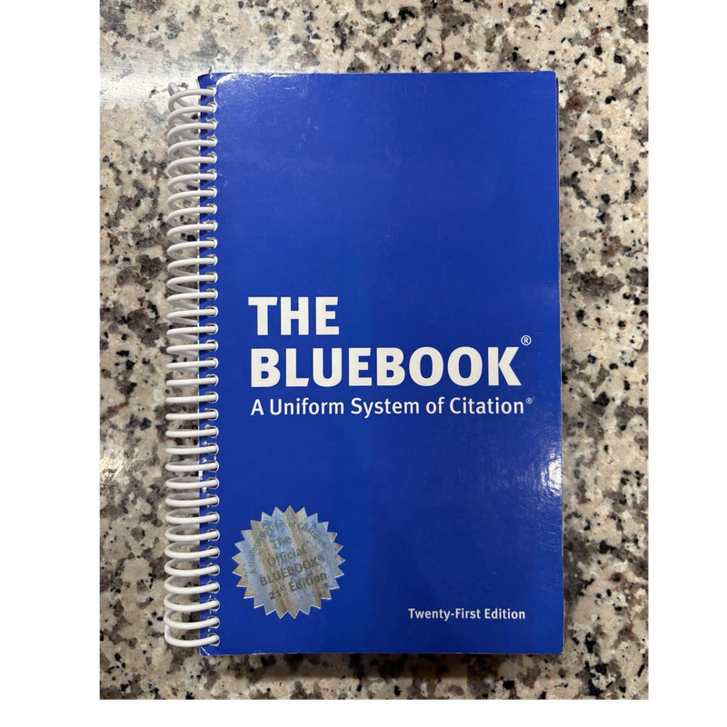 The Bluebook Uniform System of Citation 21st Ed Spiral Book 2017 329p