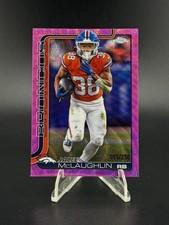 2025 Topps Chrome Jaleel McLaughlin Pink RayWave /250 #90