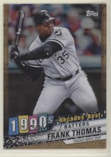 2020 Topps Decades Best Chrome Batters Gold Refractor 44/50 Frank Thomas HOF 0b0
