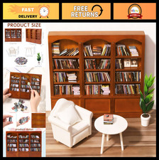 Mini Bookshelf Decor - 240pcs Miniature Books for Desk Plant - Anxiety Relief