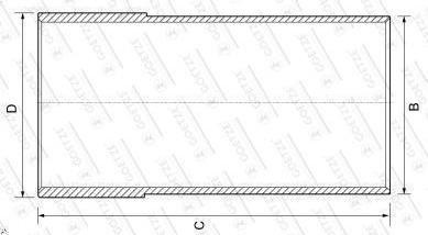 Cylinder Liner GOETZE 14-710020-00 MG TF 1.6 2002-2009