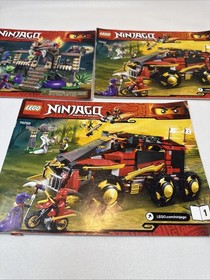 LEGO The Ninjago Masters of Spinjitzu 70745 Instruction Manuals - Lot of 10