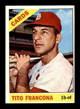 1966 Topps #163 Tito Francona   EX/EX+ X3730938