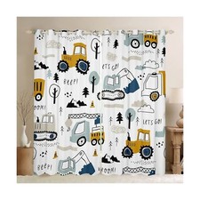 Feelyou Cartoon Car Kids Curtains for Bedroom Living Room Construction Darken...