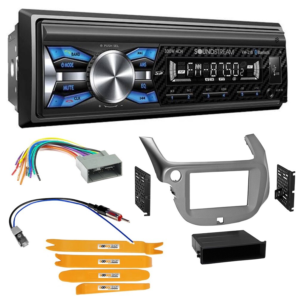 Soundstream VM-21B Single DIN Bluetooth AM/FM Radio kit for 2009