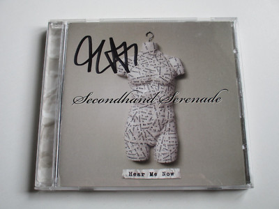 SECONDHAND SERENADE RARE HAND SIGNED CD [John Vesely] HEAR ME NOW AUTOGRAPHED