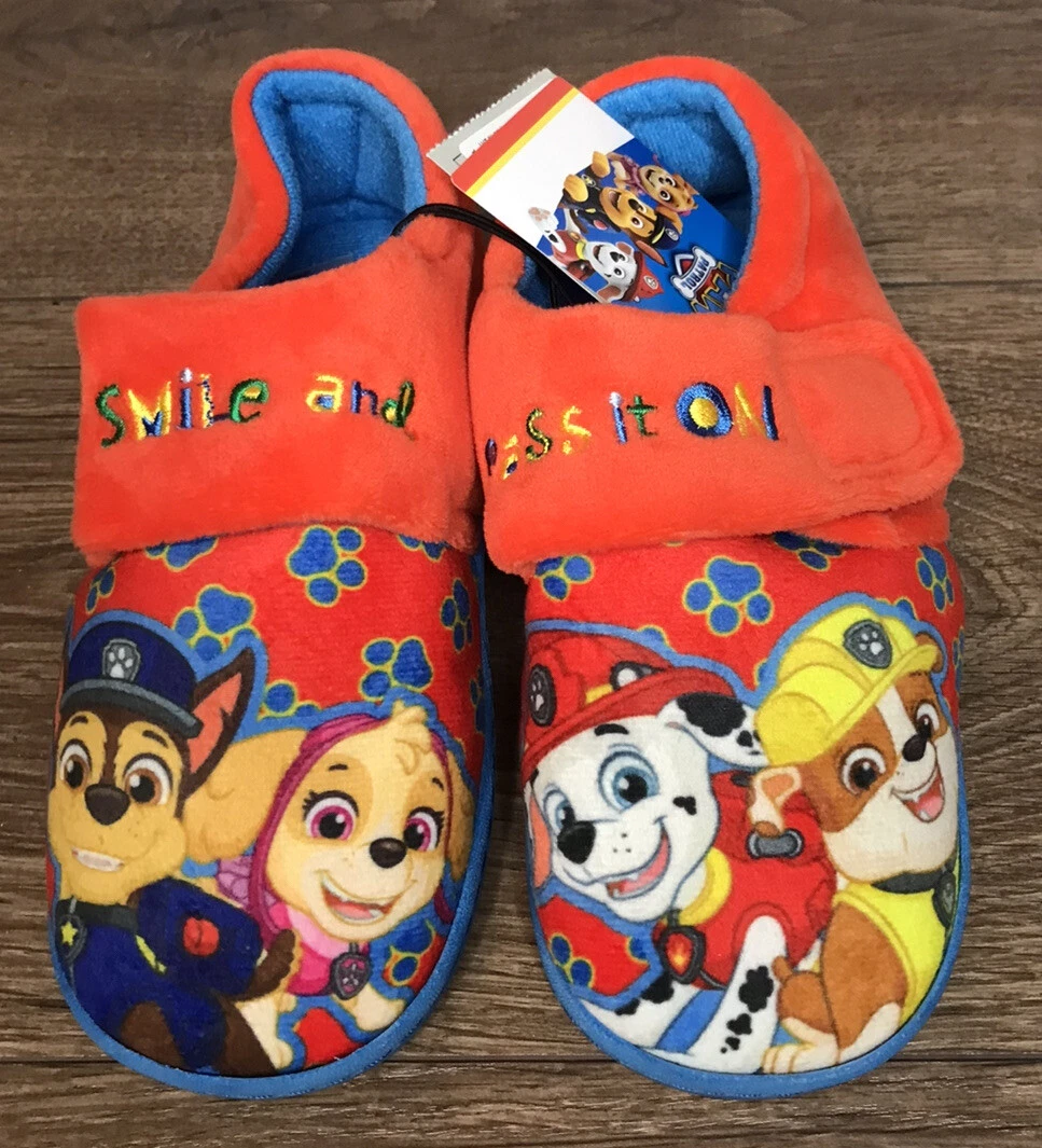 TU Paw Patrol Red Slippers Unisex Child s Size 12 13 U.K. NEW