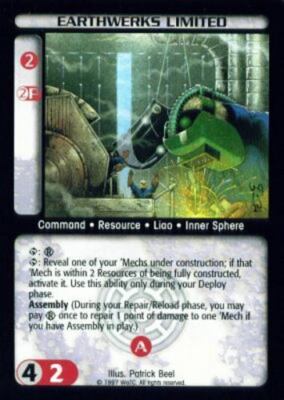 Battletech CCG: Earthwerks Limited [Ungraded] from set Counterstrike WOTC Wizard