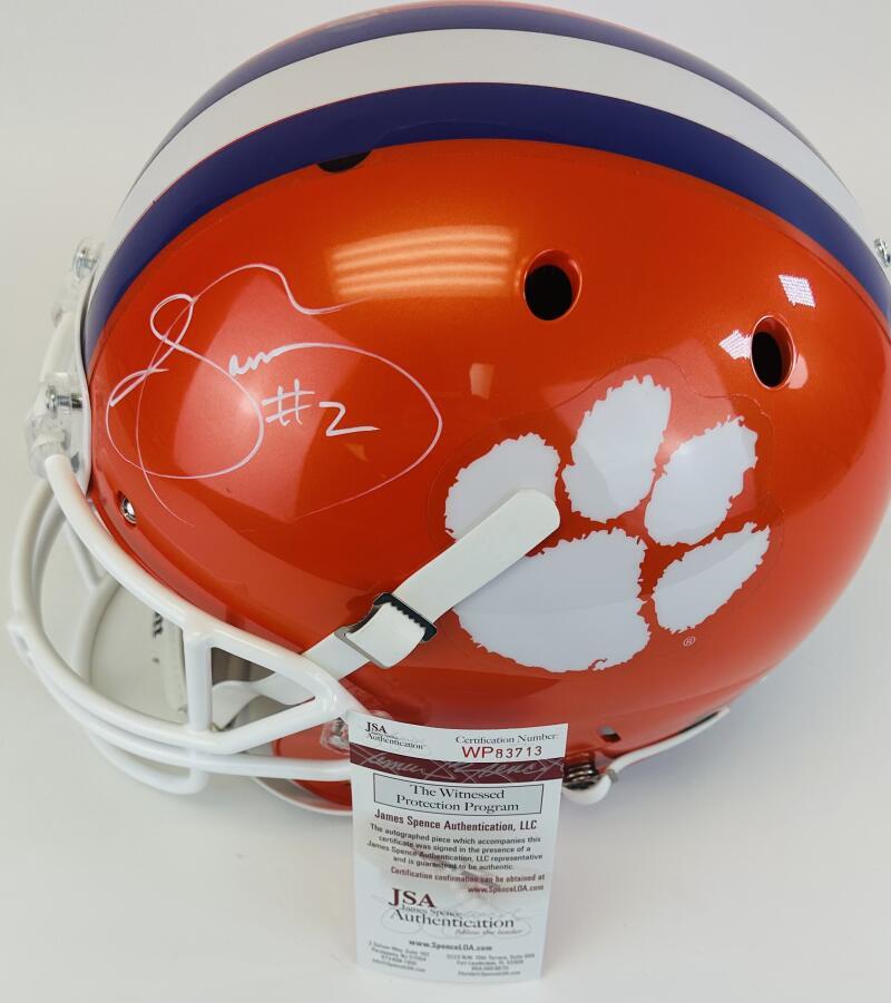SAMMY WATKINS Autographed Signed CLEMSON TIGERS FULL SIZE FOOTBALL HELMET JSA J13 